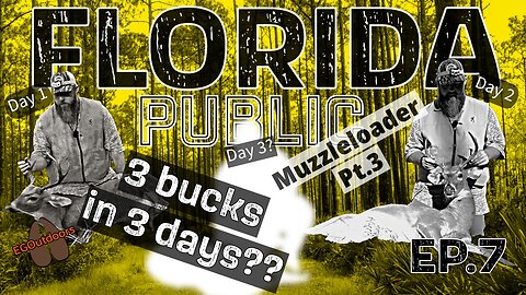 EP.7 Florida Public Land Hunting 2023-24 "3 Bucks in 3 Days From Same Tree?"