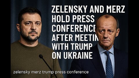 Zelensky and Merz hold press conference after meeting with Trump on Ukraine