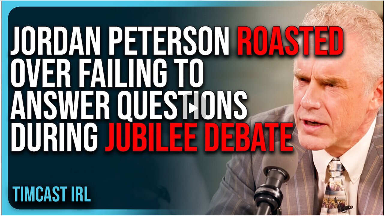 Jordan Peterson ROASTED Over FAILING To Answer Questions During Jubilee Debate
