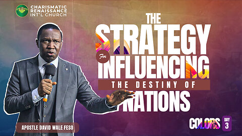 COLOURS YOUTH CONFERENCE DAY 3 LIVE || APOSTLE DAVID WALE FESO