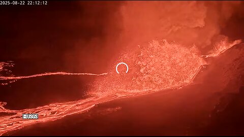 Kīlauea volcano, Hawaii 31'st Lava Fountaining (west Halemaʻumaʻu crater)