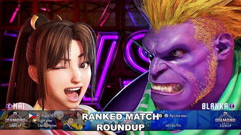 Kuya Kalbo SF6 Ranked Match Roundup. Mai Diamond Rank [Hori Fight Stick]