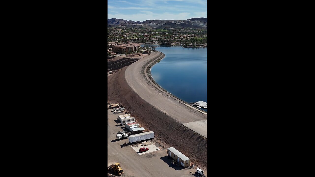 Lake Las Vegas Drone Video Aerial Nevada