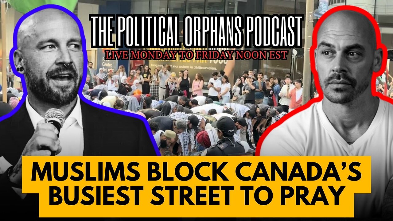 Muslim block the BUSIEST street in Canada to PRAY!