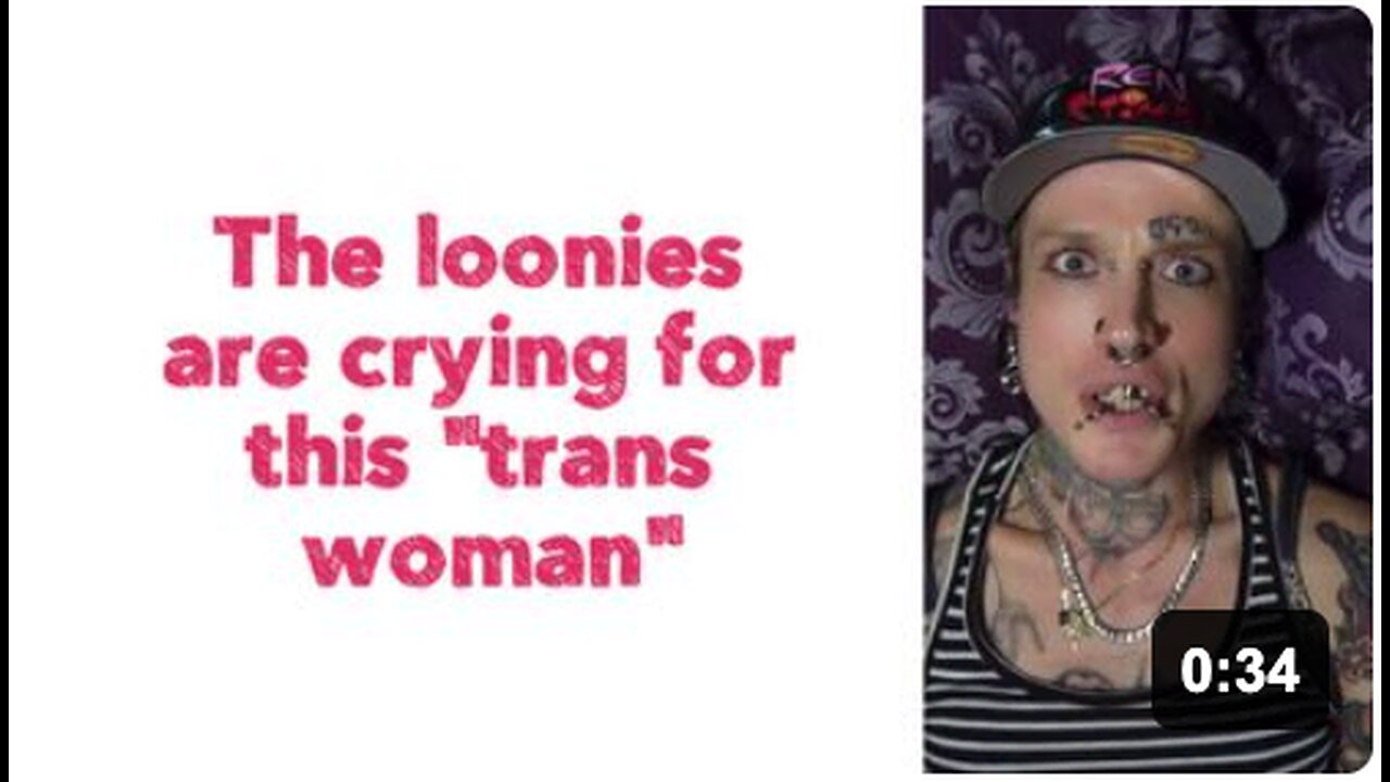 💊The loonies are crying for this ‘trans woman’ 🤡