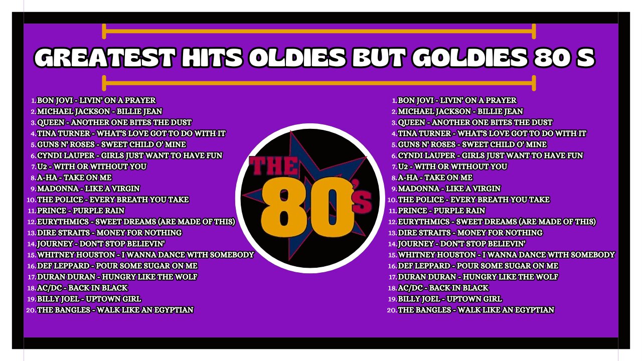 Golden Oldies Greatest Hits Of 80s - 80s Music Hits - Best Old Songs Of All Time