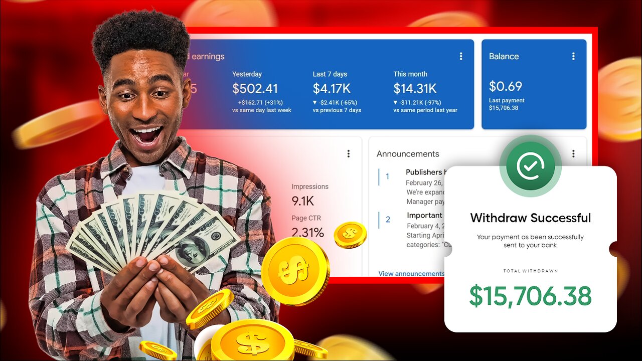 How I Earn Money With Google AdSense - Why You Need To Optimize Your Website