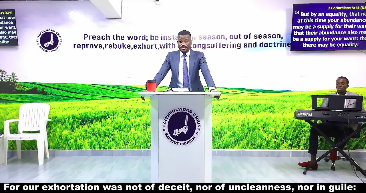 For our exhortation was not of deceit, nor of uncleanness, nor in guile: