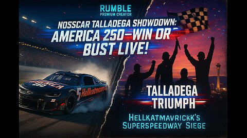 🏁NOSSCAR TALLADEGA SHOWDOWN: AMERICA 250 #5 CAMARO – WIN OR BUST LIVE!🏁