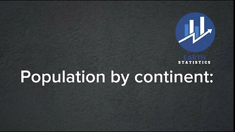 Population by continent...