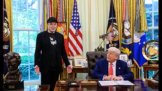 President Trump Participates in a Press Conference with Elon Musk