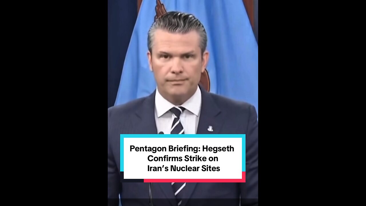 Pete Hegseth Talks Iran