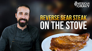 Reverse Sear Ribeye in One Pan (no oven)