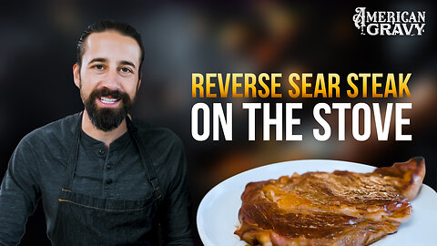 Reverse Sear Ribeye in One Pan (no oven)