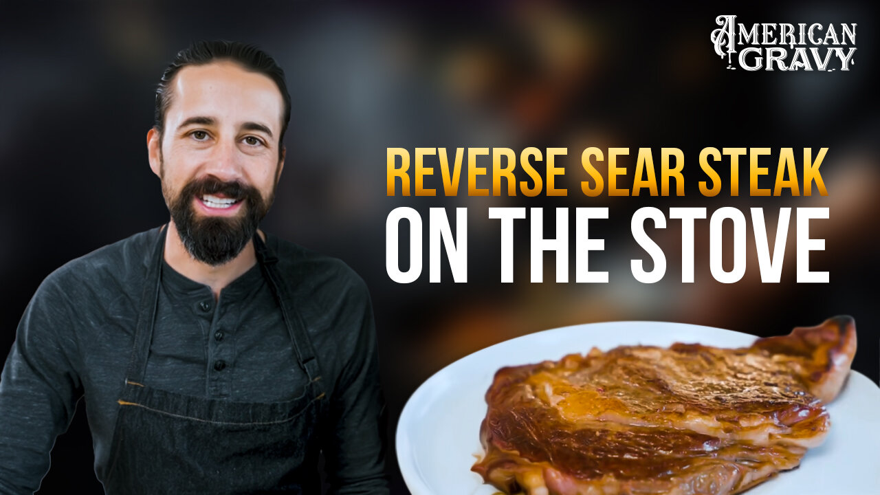 Reverse Sear Ribeye in One Pan (no oven)