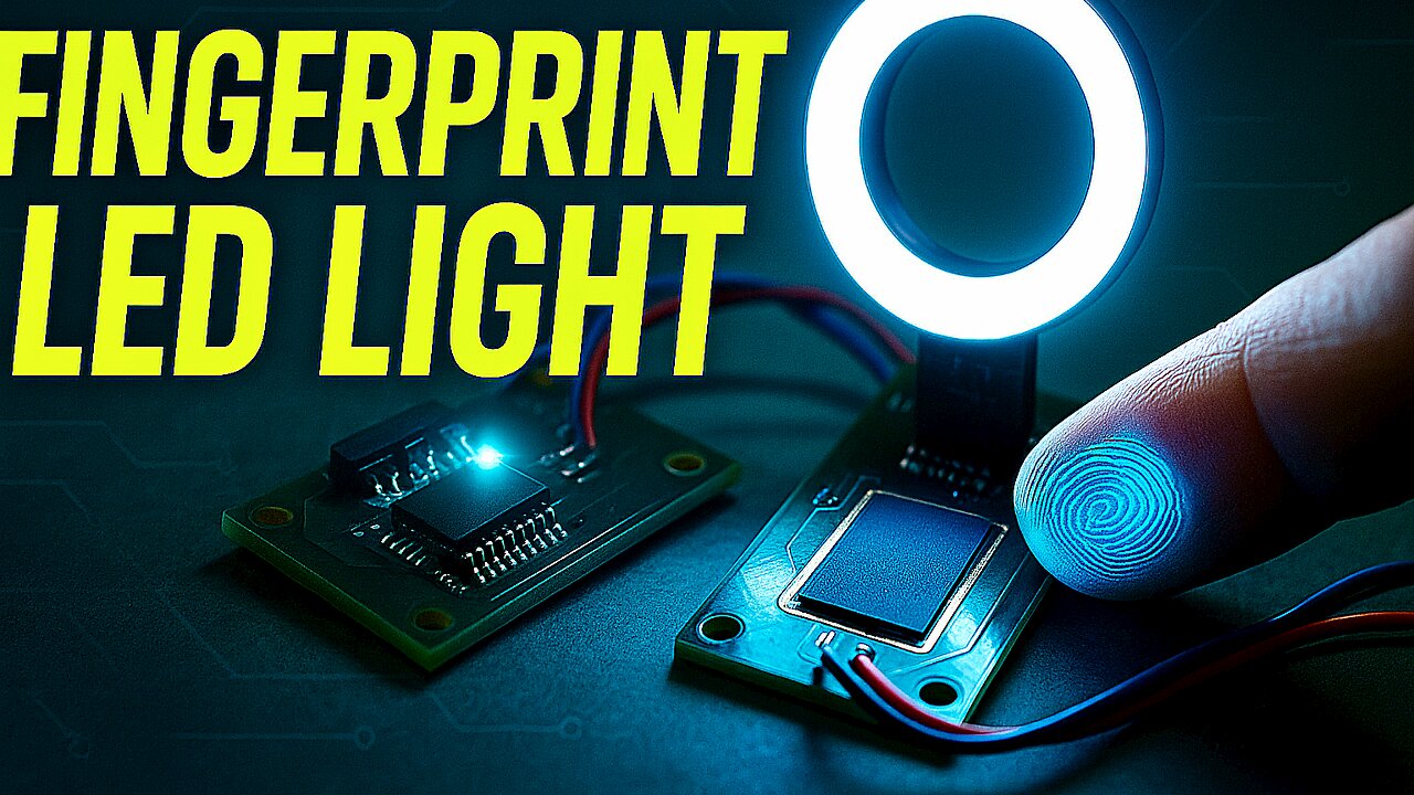 DiyControl LED with Fingerprint Sensor | Easy Electronics Project.