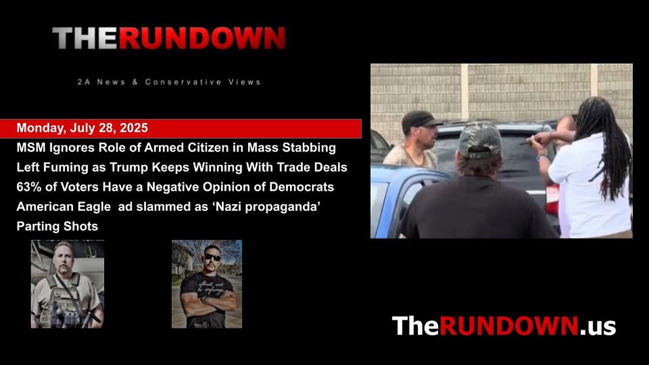 #949 - Armed Citizen Stops Mass Stabbing Suspect. MSM Ignores That Part of The Story