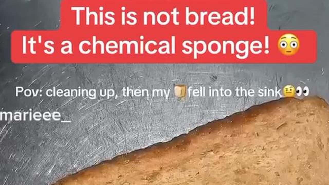 This is not bread! It's a chemical sponge‼️