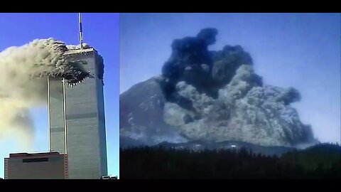 These are various images of 9/11, Mount St Helens, Las Vegas, and street lights!