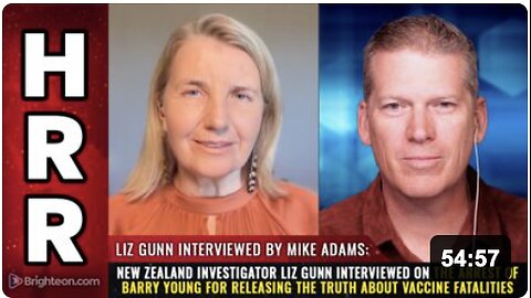 New Zealand investigator Liz Gunn interviewed on the arrest of Barry Young for releasing the TRUTH about vaccine fatalities