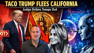 TACO Trump Flees California After Judge Orders Him To Remove Troops! Plus The Bitcoin Collapse