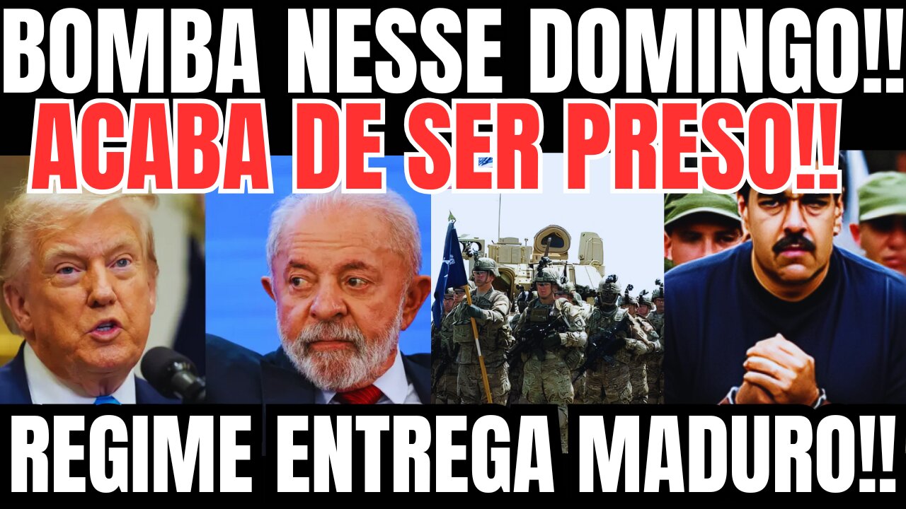 ACABA DE SER PRESO! TROPAS AGIRAM RÁPIDO! EUA RASTREOU LOCALIZAÇÃO! MADURO ENTREGUE! ACABOU