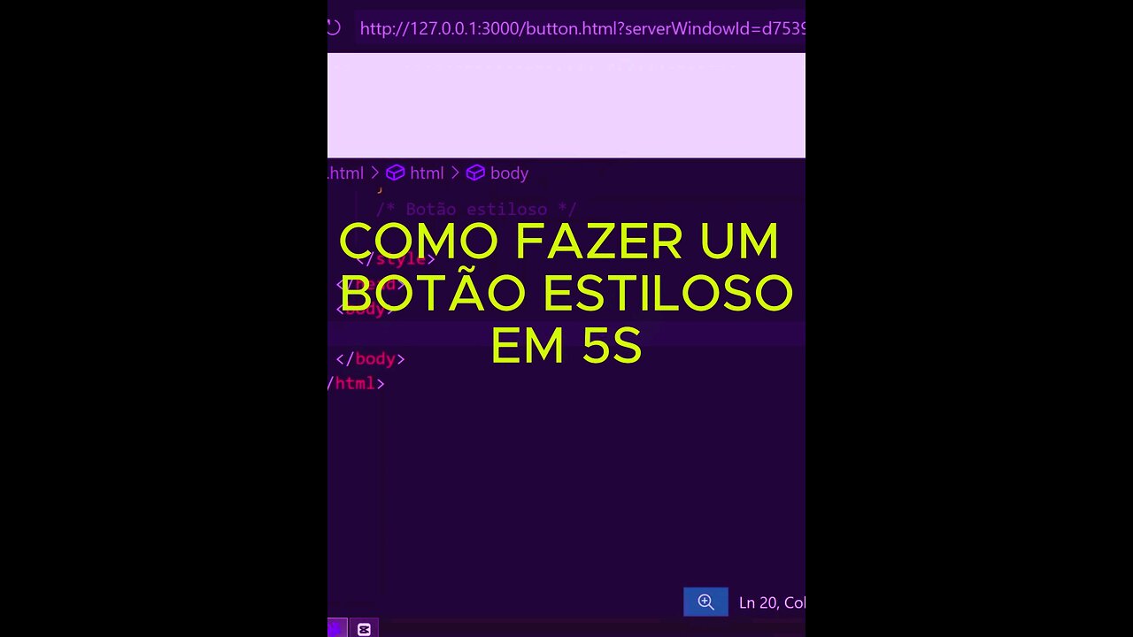 Botão em HTML E CSS