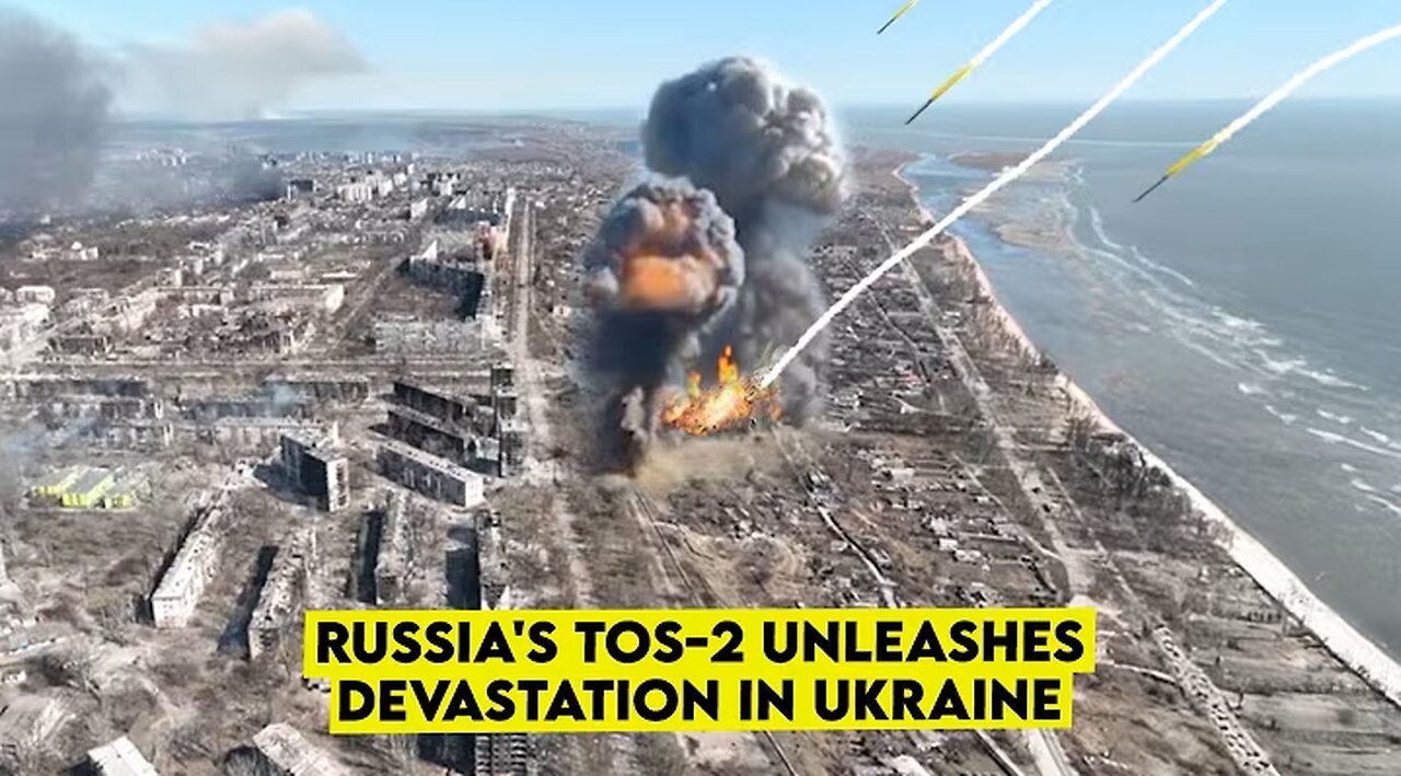 Kursk Nightmare! Russia’s TOS-2 Firestorm Unleashes Devastating Bombardment on Ukrainian Positions