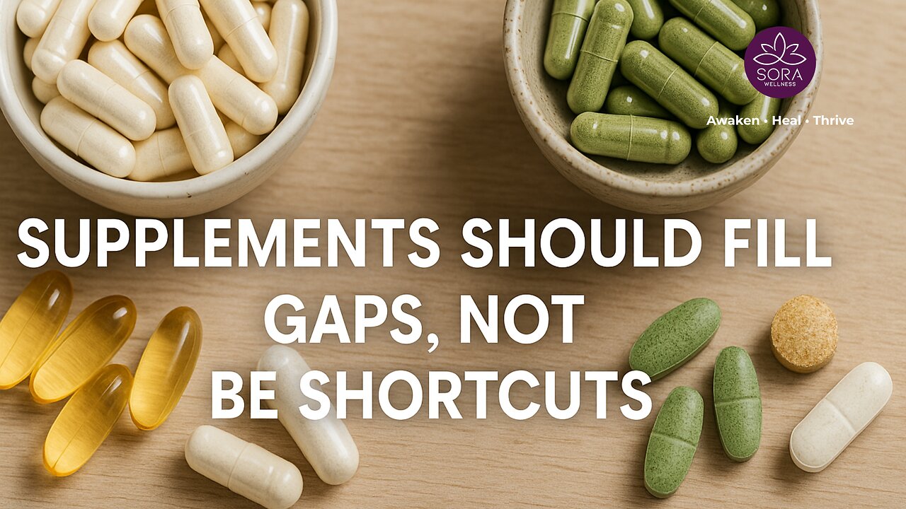 Supplements Should Fill Gaps, Not Be Shortcuts