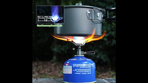 Foldable Portable Titanium Alloy Mini Camping Furnace Stove, for Outdoor Cooking & Picnic