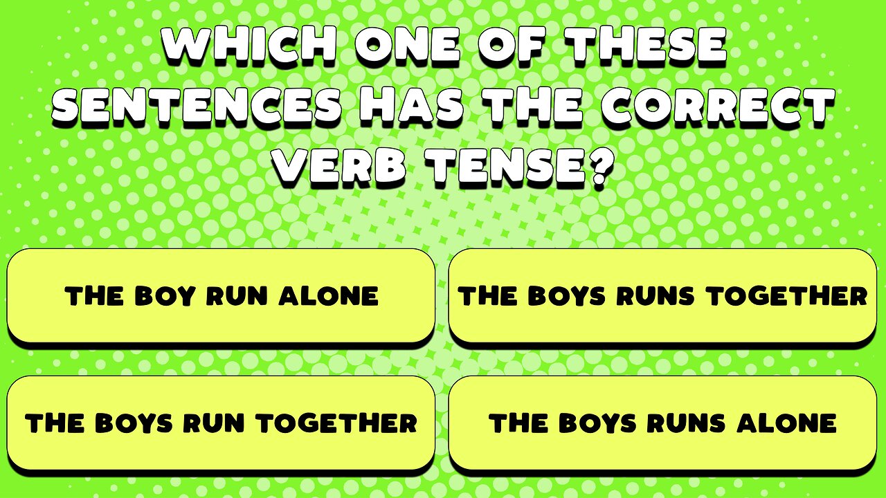 Do you know the correct verb?