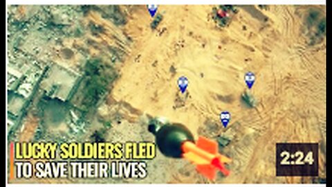 "Hamas Drone Drops Mini Bombs on Large Gatherings of Israeli Infantry"