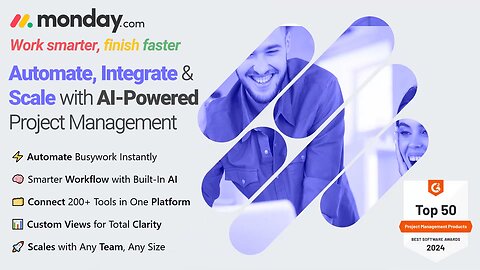 Work Smarter with monday.com: Automate, Integrate & Scale with AI-Powered Project Management