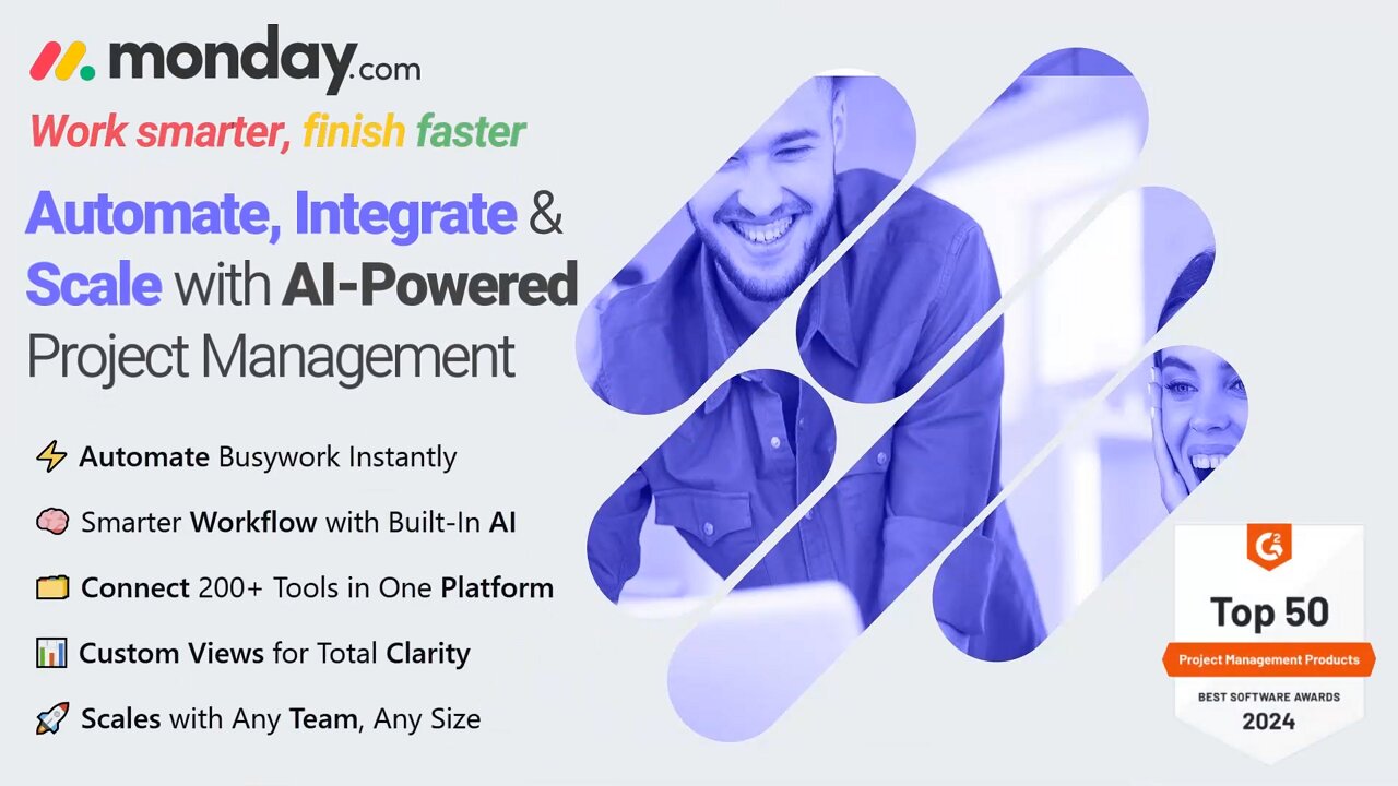Work Smarter with monday.com: Automate, Integrate & Scale with AI-Powered Project Management