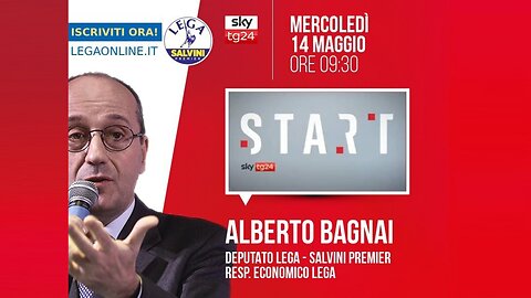 🔴 Interventi dell'On. Alberto Bagnai ospite a "Start" su SkyTg24 (14.05.2025)