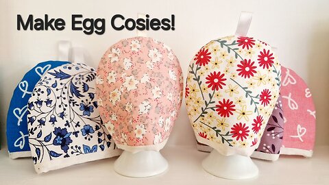 How to make an egg cosy! Quick & easy to sew fabric egg cosies to gift or sell ❤️