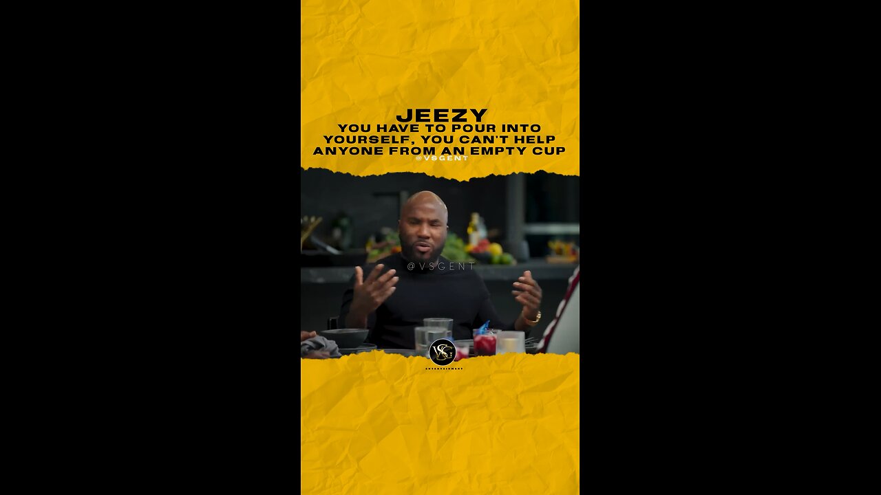 @jeezy You have to pour into yourself, You can’t help anyone from an empty cup