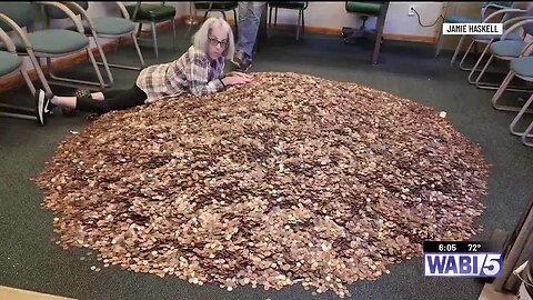 He was fined $20,000 by the commie city of Palermo, Maine, and he paid it in pennies.