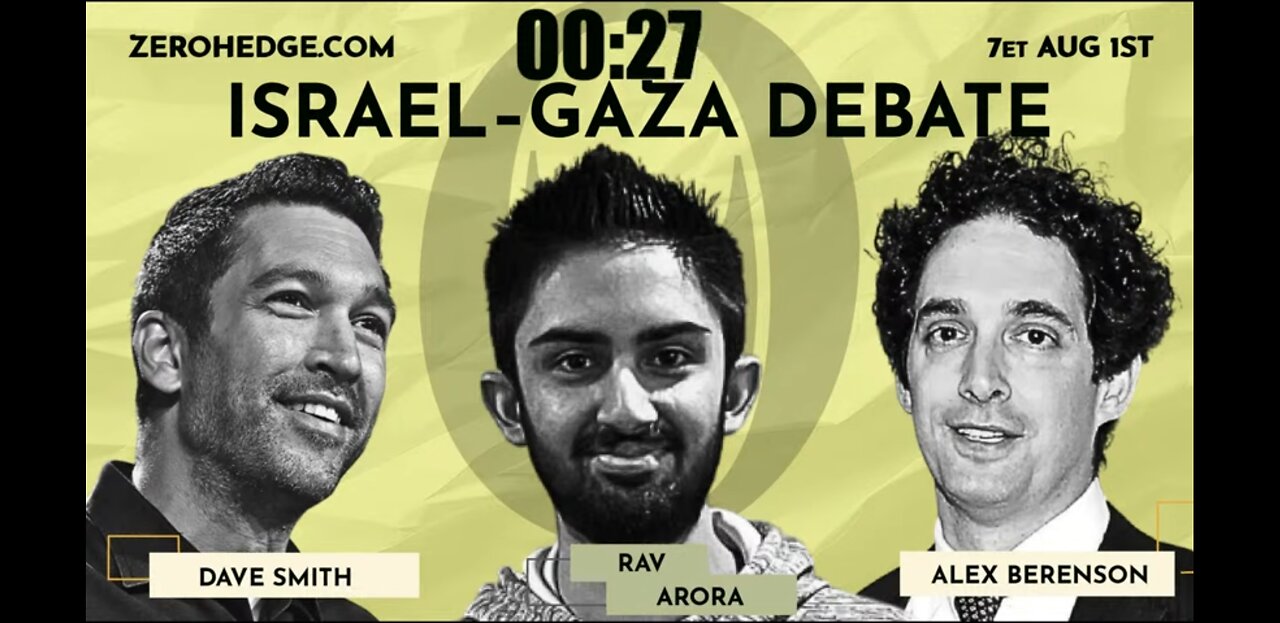 Dave Smith vs Alex Berenson : Israel vs Gaza Debate