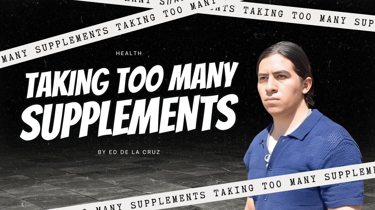 How many supplements is too much by Ed Delacruz #health #healthy #healthadvice #reels #shorts