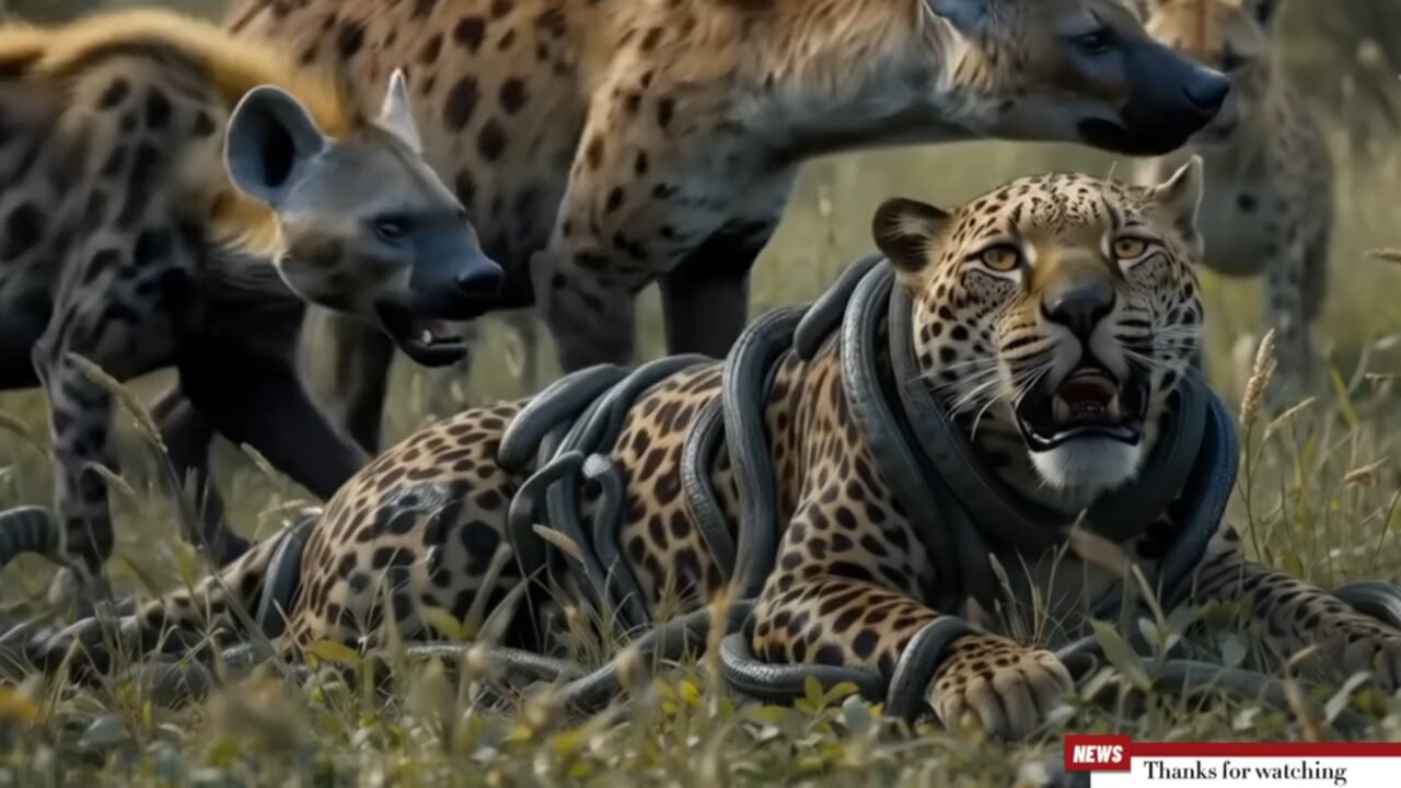 Snakes attack on Leopard Rescue team successful
