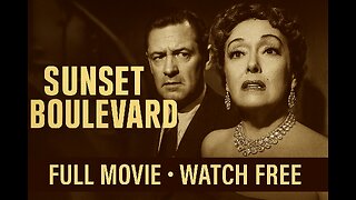 Sunset Boulevard (1950) | Classic Film Noir Drama Starring Gloria Swanson & William Holden