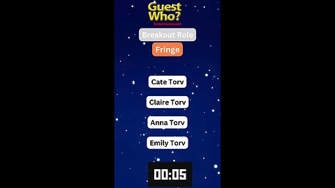 Guest This Actress #279 Like A Quick Quiz? | Fringe