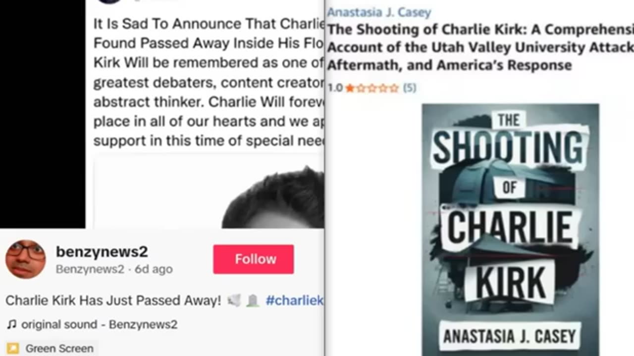 Charlie Kirk Anomalies: Death Announced 6 Days Before Shooting, Mystery Books, 33 All Over It & More