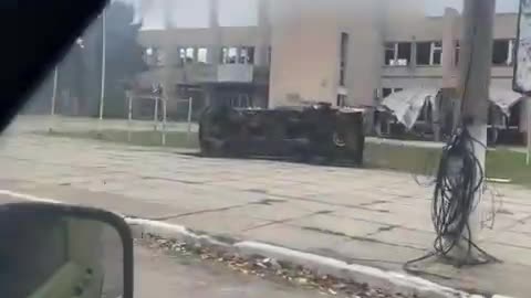 Huliaipole, Zaporizhzhia Oblast — Destroyed Buildings, Burnt Cars, Empty Streets