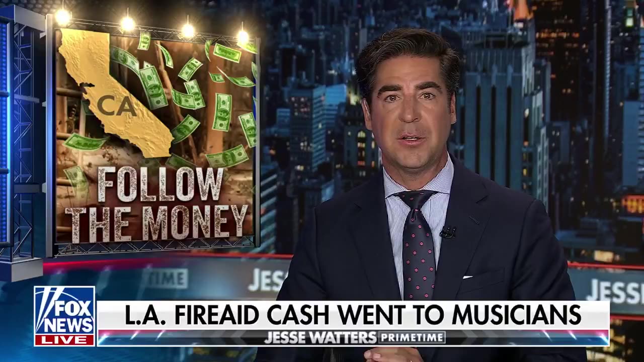 Jesse Watters - 🚨 NEW： Remember that star-studded FIREAID CONCERT after the LA wildfires?