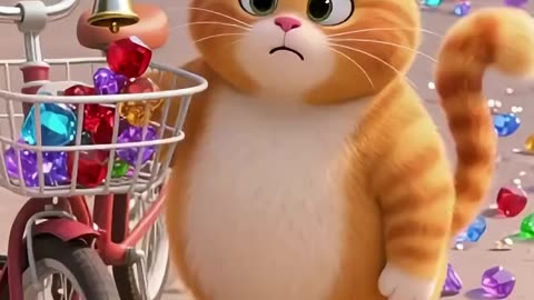 Cat’s Street Mishap! Kids to the Rescue! ❤️🐱💎!#shorts #funny #cat #cute