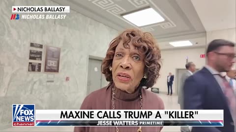 D-Rep Maxine Waters Calls Trump A Killer