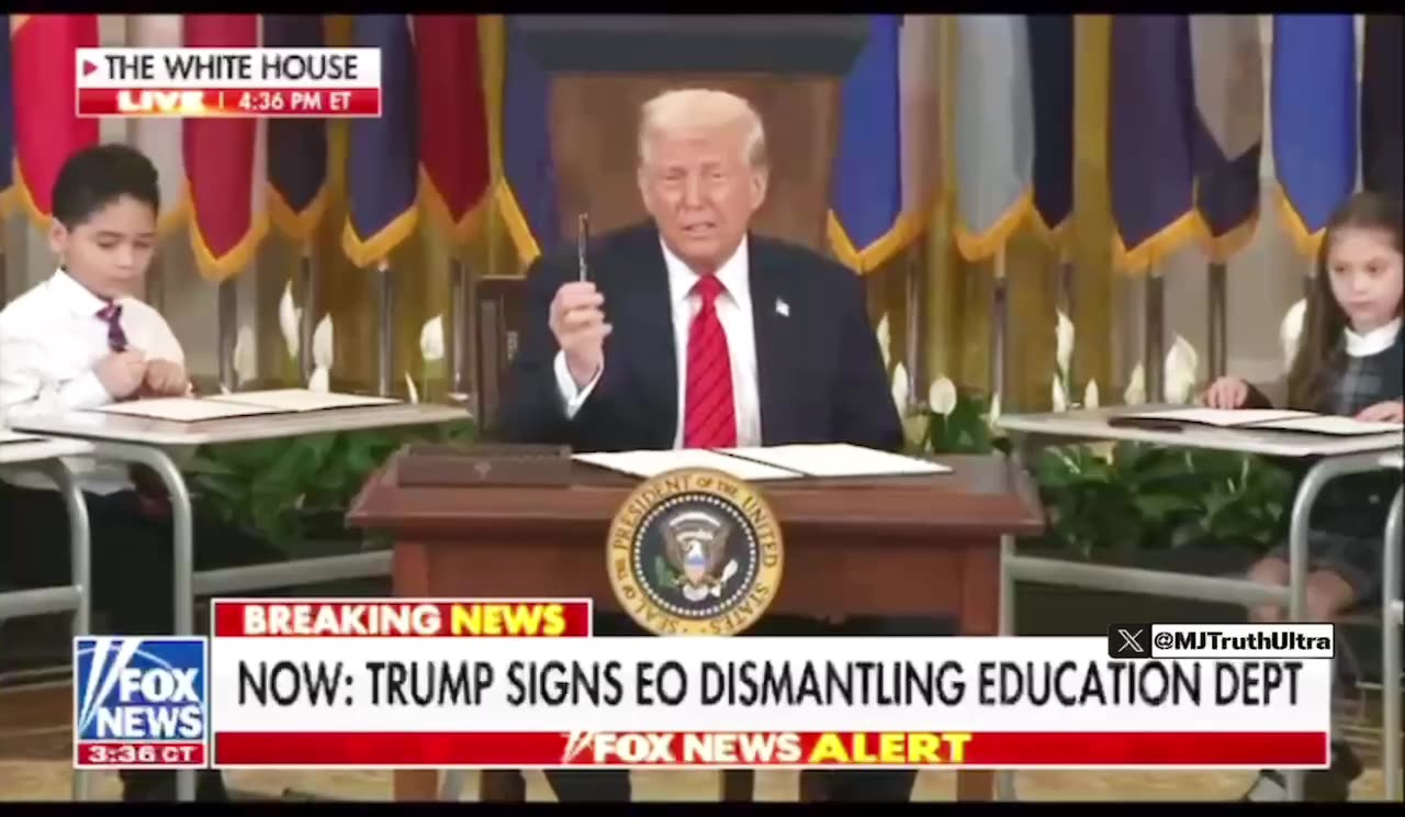 President Trump Signs Executive Order to Officially Dismantle the ...