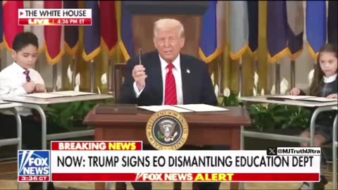 President Trump Signs Executive Order to Officially Dismantle the Department of Education